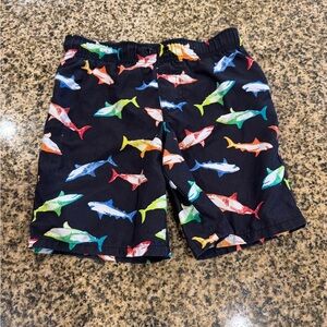 Wonder Nation Boys Shark Swim‎ trunks Size Small